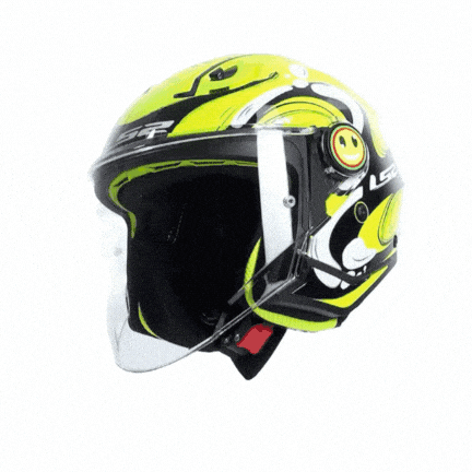 LS2 FUNNY 2 GLUP NEON SARI ÇOCUK KASK